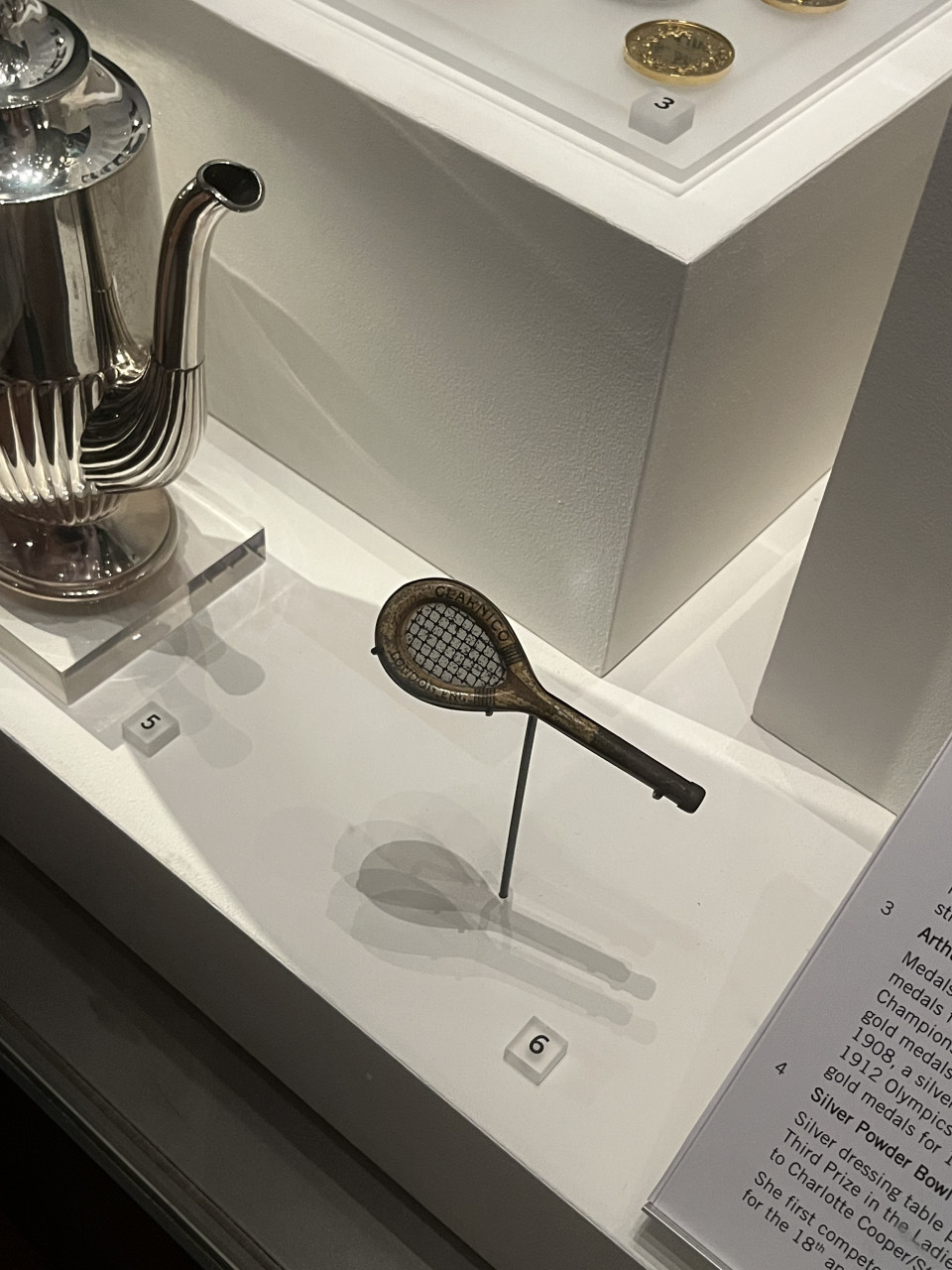 Went to Wimbledon last week. Saw simples tennis racket in the museum.