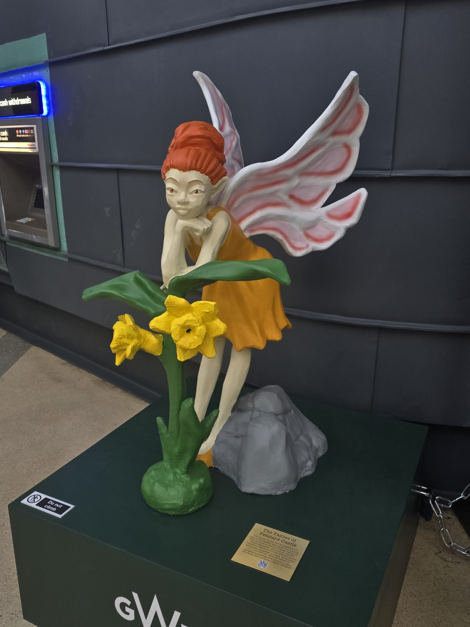 Some Unique and Interesting Sculptures at Cardiff Central Train Station and Swansea yesterday on my day out